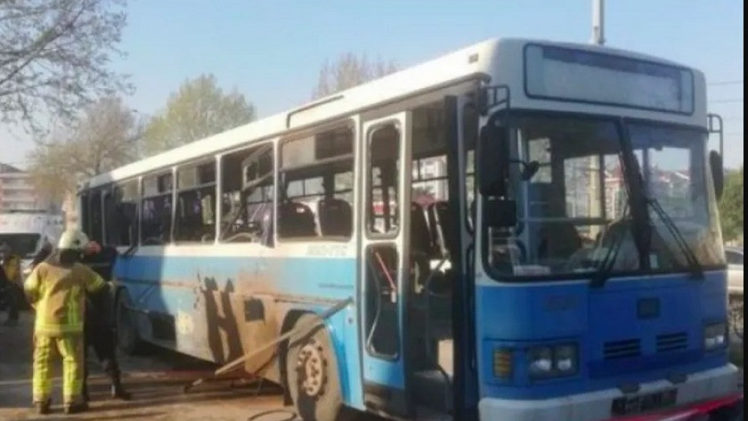 İnfaz koruma memurlarını taşıyan otobüse terör saldırısı!