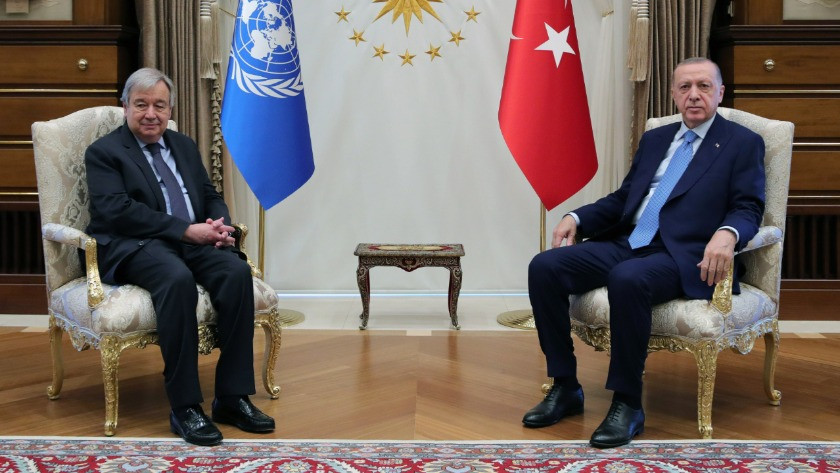 Guterres'ten Cumhurbaşkanı Erdoğan'a Ukrayna teşekkürü