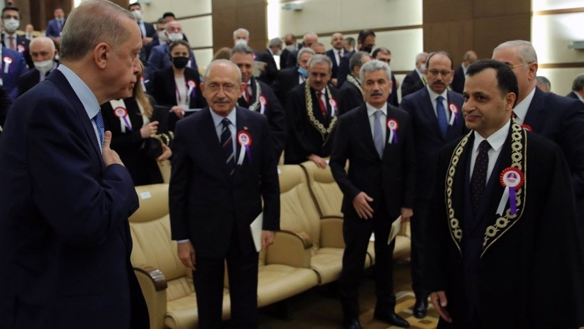 Erdoğan ve Kılıçdaroğlu AYM yıldönümü töreninde bir araya geldi