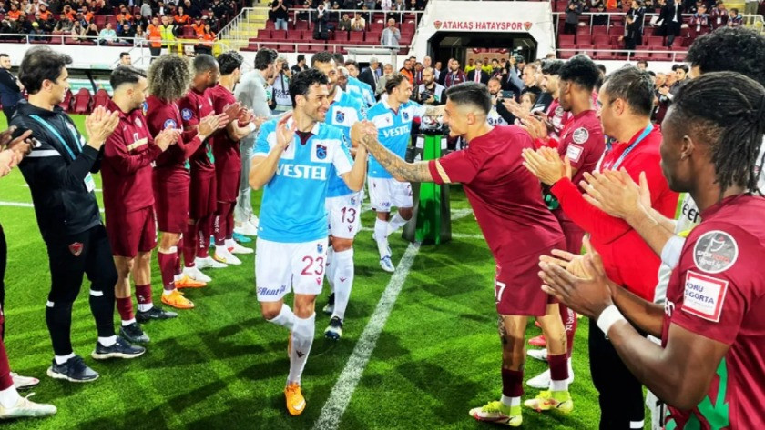 Hatayspor'dan şampiyon Trabzonspor'a alkış