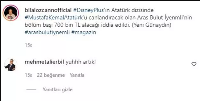 Mehmet Ali Erbil'den Aras Bulut İynemli'nin Atatürk Dizisinden alacağı ücrete flaş yorum - Sayfa 3