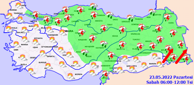 Meteoroloji'den kuvvetli sağanak yağış uyarısı! 23 Mayıs Hava Durumu - Sayfa 4