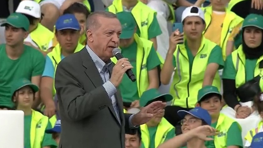 Cumhurbaşkanı Erdoğan'dan fidan dikim töreninde önemli açıklamalar