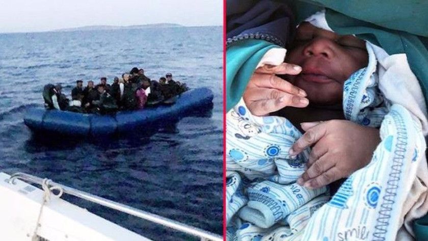 Yunanistan'ın ölüme ittiği göçmen denizin ortasında doğum yaptı!