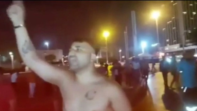 Taksim’deki Suriyeli kutlamasına dalan vatandaş olay oldu!