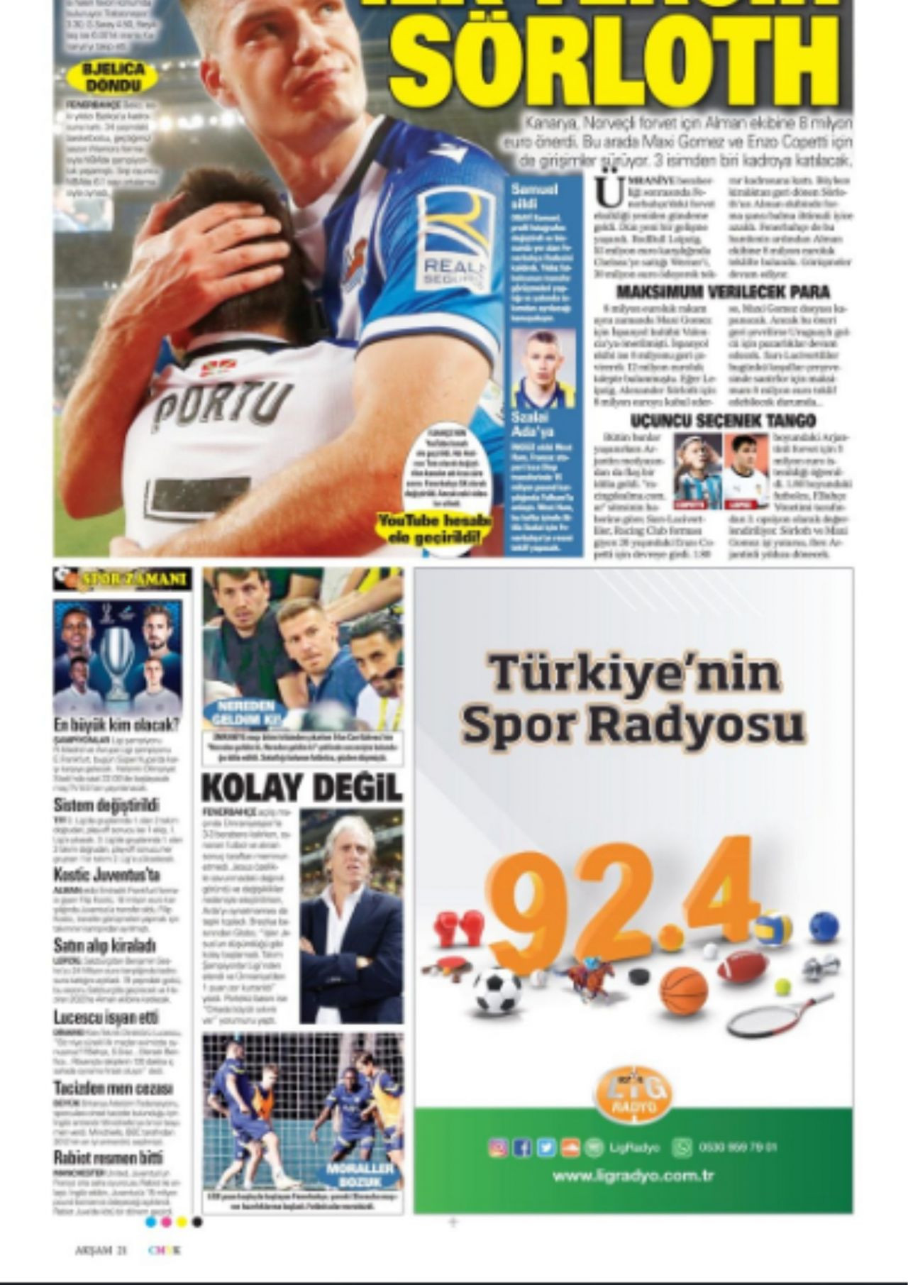 10 Ağustos 2022 Günün gazetelerdeki spor manşetleri - Sayfa 1