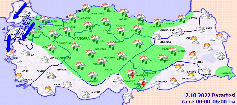 Ülke geneli yağış ve kuvvetli rüzgar uyarısı! İşte 17 Ekim Hava Durumu - Sayfa 3