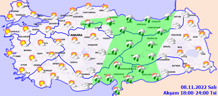 Yurdun doğu kesimlerinde yağışlar artıyor! 9 Kasım Hava Durumu - Sayfa 2