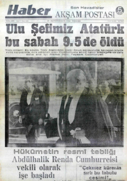 10 Kasım 1938 Atatürk öldüğünde gazete manşetleri! - Sayfa 2