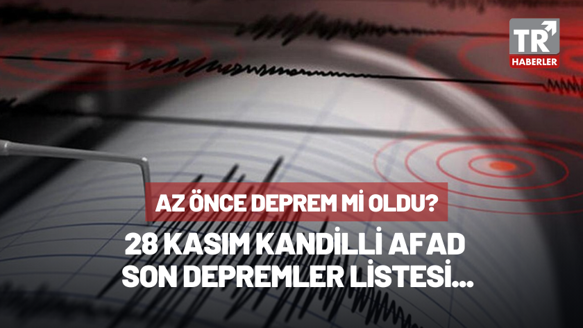 Az önce deprem mi oldu? Kandilli AFAD Türkiye son depremler listesi...