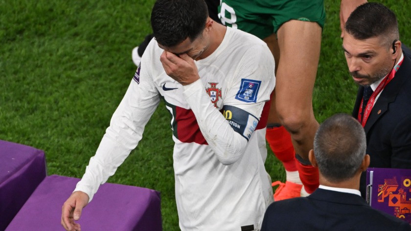 Portekiz Dünya Kupası'ndan elendi Ronaldo gözyaşlarına boğuldu