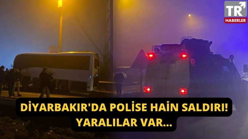 Diyarbakır Mardin karayolunda polise bombalı saldırı! Yaralılar var...