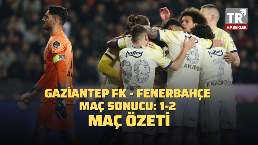 Gaziantep FK - Fenerbahçe maç sonucu: 1 - 2 / MAÇ ÖZETİ