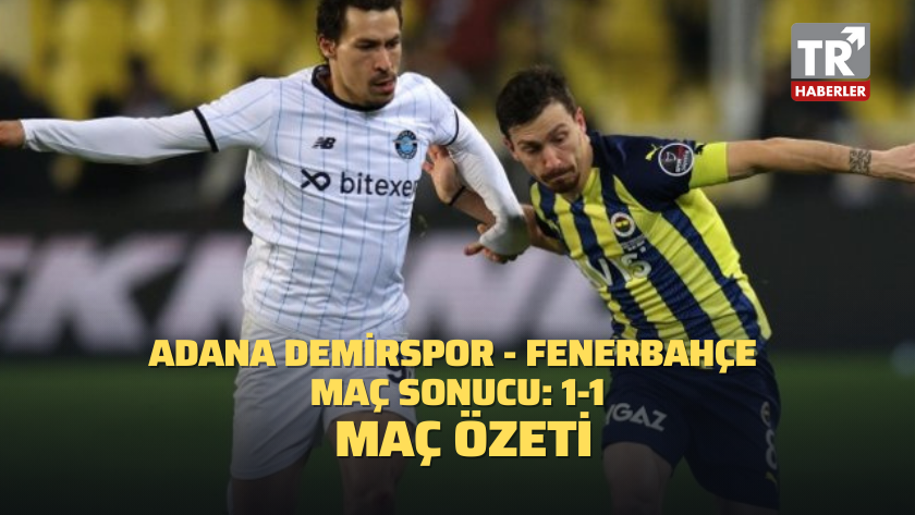 Adana Demirspor - Fenerbahçe maç sonucu: 1-1 / MAÇ ÖZETİ