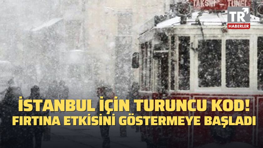 Dikkat İstanbul'da fırtına etkisini göstermeye başladı!
