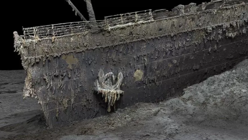 Titanik'in  enkazı ilk kez tam boyutlu görüntülendi