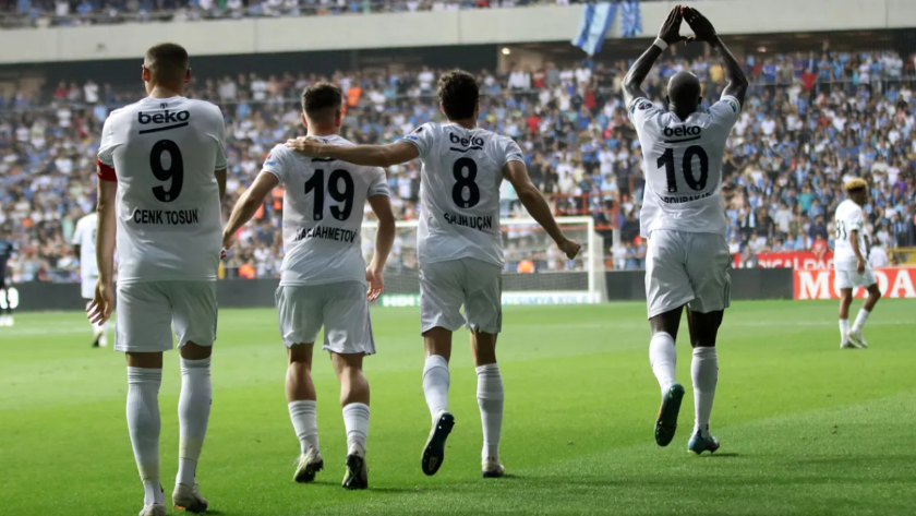Beşiktaş galibiyet serisini sürdürdü!  Adana Demirspor 1 - 4 Beşiktaş (Maç sonucu)