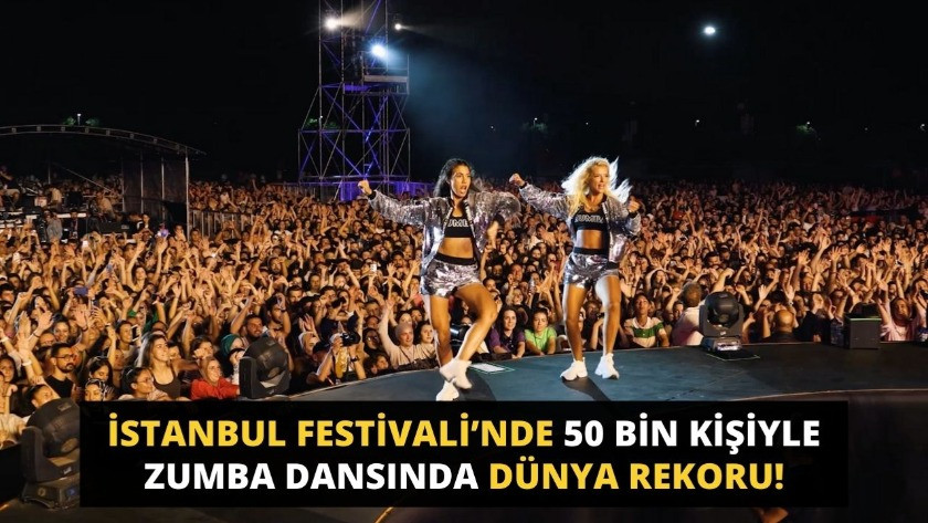 İstanbul Festivali’nde 50 bin kişiyle  Zumba dansında dünya rekoru!