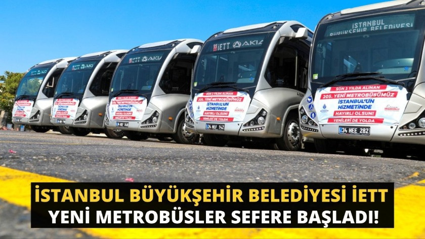İstanbul Büyükşehir Belediyesi İETT yeni metrobüsleri sefere başladı!