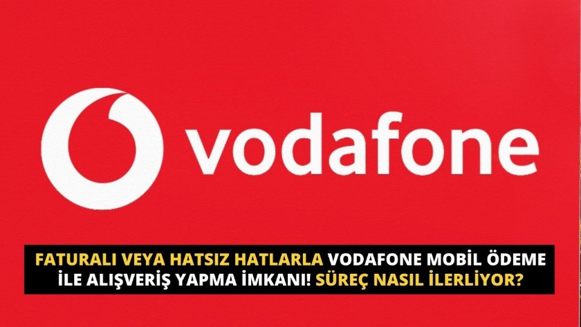 Faturalı veya hatsız hatlarla Vodafone Mobil Ödeme ile alışveriş