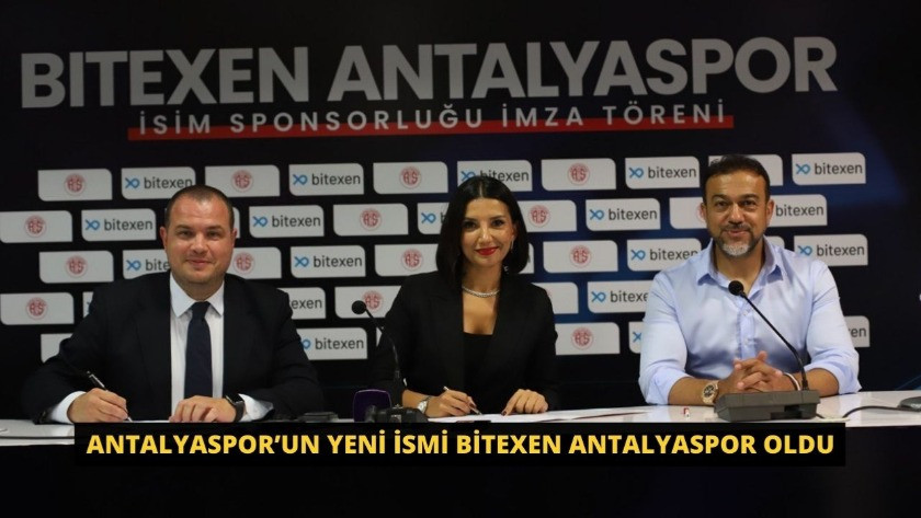 Antalyaspor’un yeni ismi Bitexen Antalyaspor oldu!