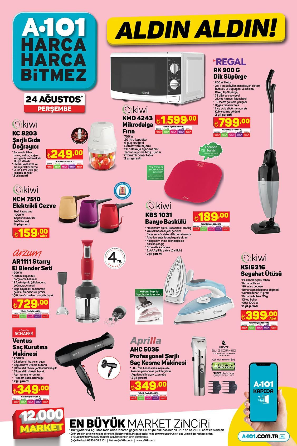 A101 24 Ağustos’ta Maxi Scooter Satışa Sunuyor! Cazip Fiyatlı Yeni Nesil Televizyonlar A101’de! - Sayfa 4