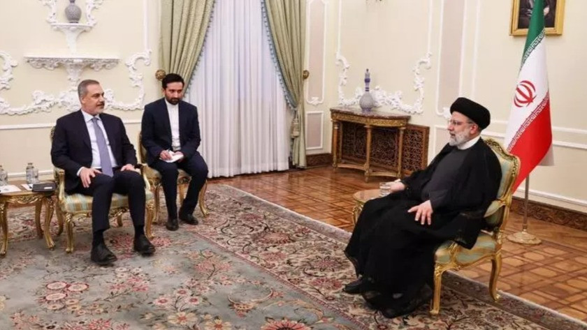 Bakan Fidan,  İran Cumhurbaşkanı Reisi ile buluştu