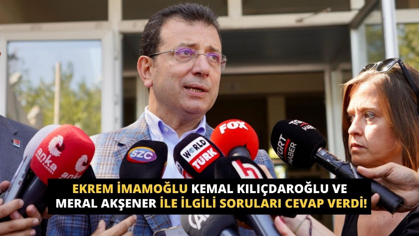 İmamoğlu Kılıçdaroğlu ve Akşener ile ilgili soruları cevap verdi!