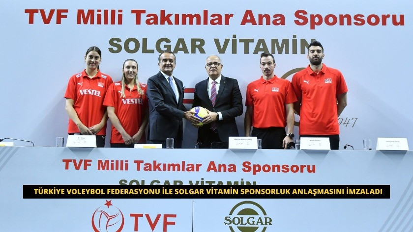 Türkiye Voleybol Federasyonu ile Solgar Vitamin sponsorluk anlaşması