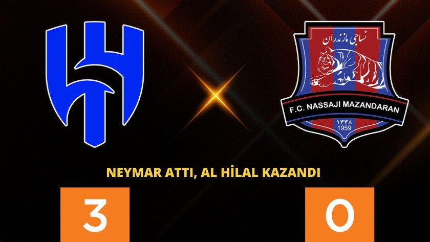 Neymar attı, Al Hilal kazandı Al Hilal, Nassaji Mazandaran’ı deplasmanda 3-0 mağlup etti