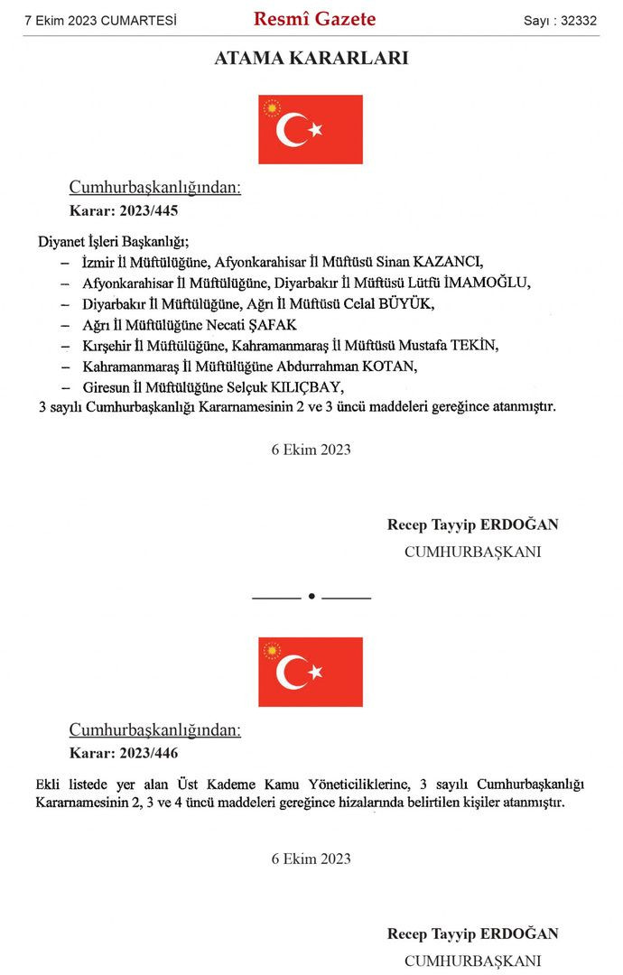 Cumhurbaşkanı Erdoğan'dan bürokrasiye önemli atamalar resmi gazetede - Sayfa 2
