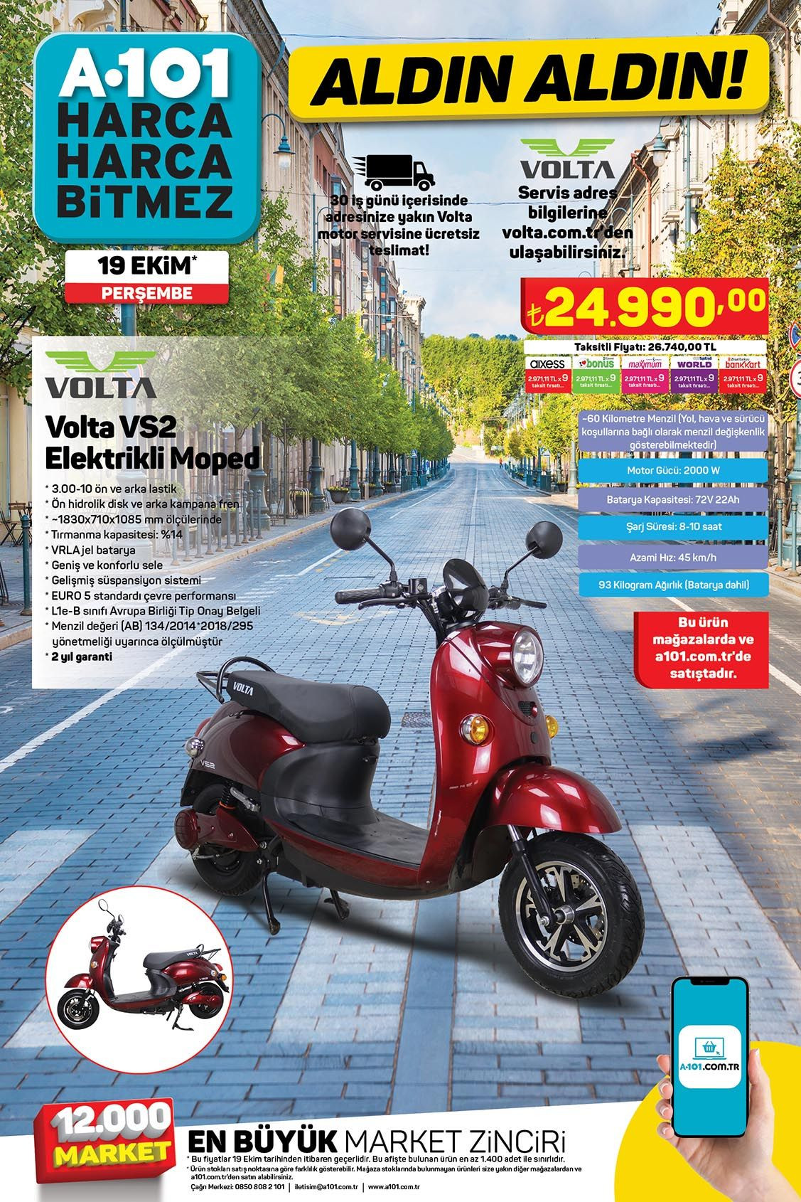 19 Ekim günü A101’de Elektrikli Mopedden, Retro Pikapa Kadar Çeşitli Teknolojik Ürünler Satışta - Sayfa 1