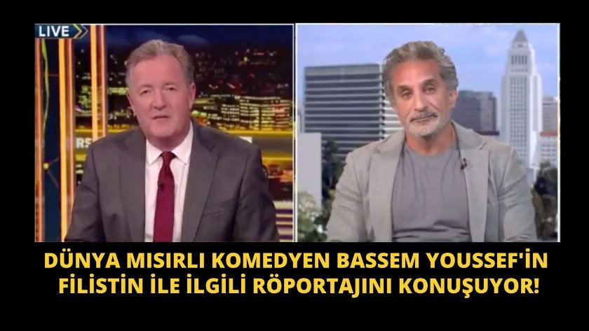 Dünya Bassem Youssef'in Filistin ile ilgili röportajını konuşuyor!