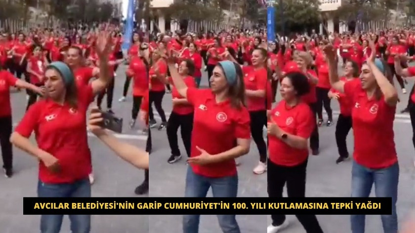 Avcılar Belediyesi'nin garip Cumhuriyet'in 100. Yılı kutlamasına tepki