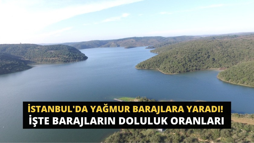 İstanbul'da yağmur barajlara yaradı! İşte Barajların doluluk oranları