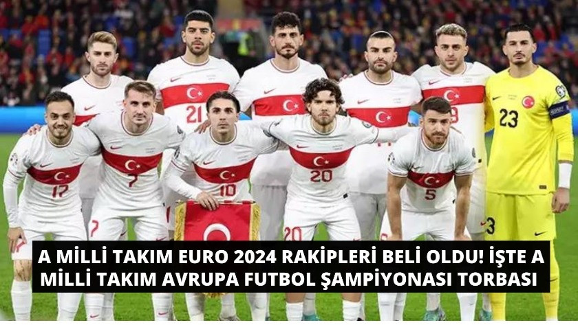 A Milli Takım 2024 Avrupa Futbol Şampiyonası rakipleri beli oldu!
