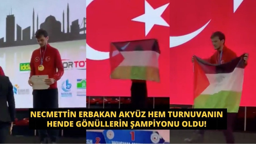 Necmettin Erbakan Akyüz hem turnuvanın hende gönüllerin şampiyonu oldu