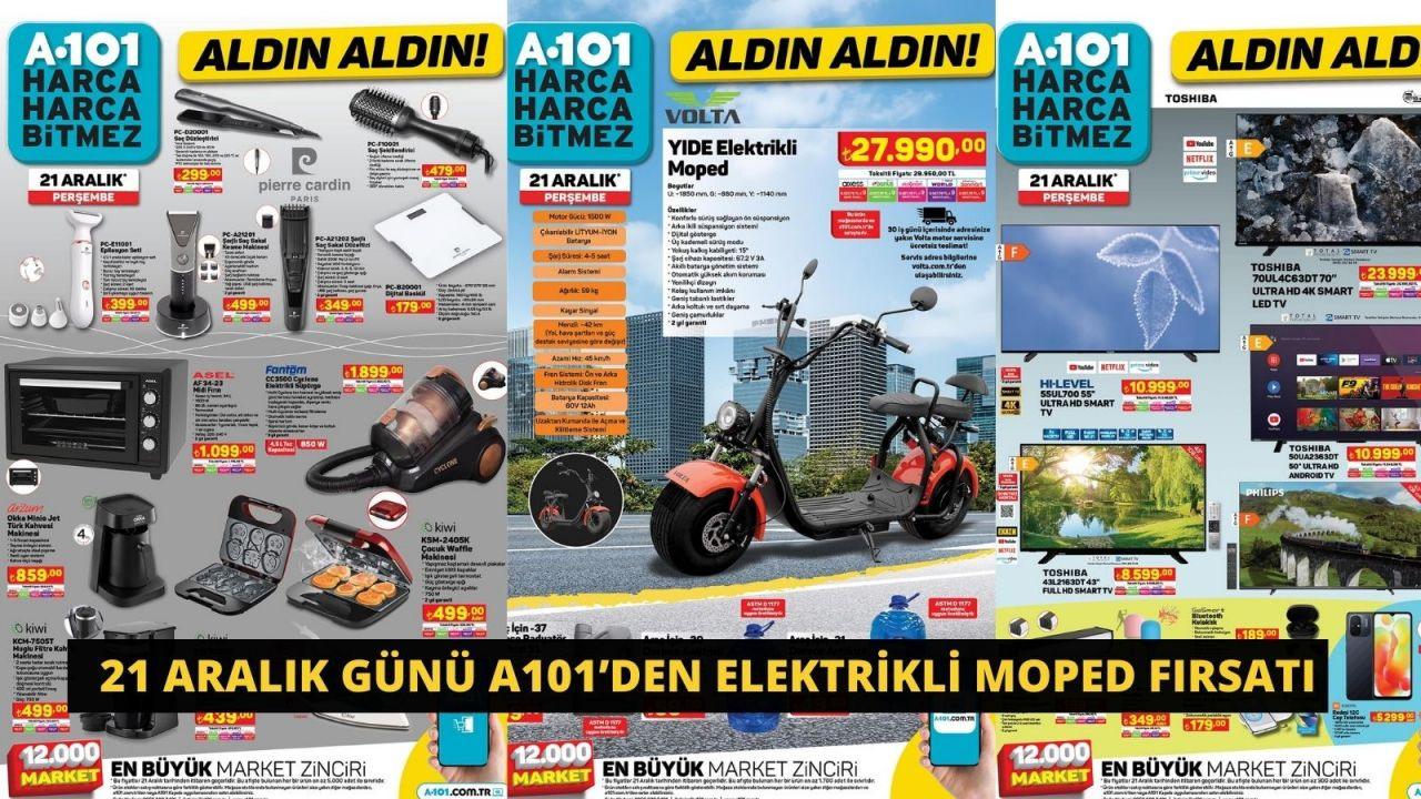 21 Aralık Günü A101’den Elektrikli Moped Fırsatı - Sayfa 1