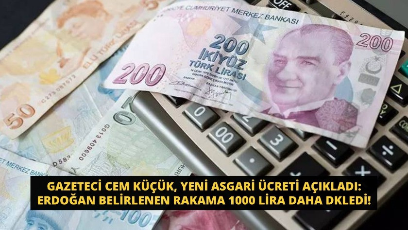 Cem Küçük, yeni asgari ücreti açıkladı: Erdoğan 1000 Lira Daha Ekledi!