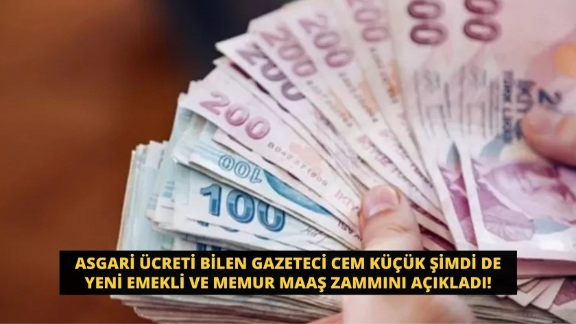 Asgari ücreti bilen gazeteci Emekli ve memur maaş zammını açıkladı!