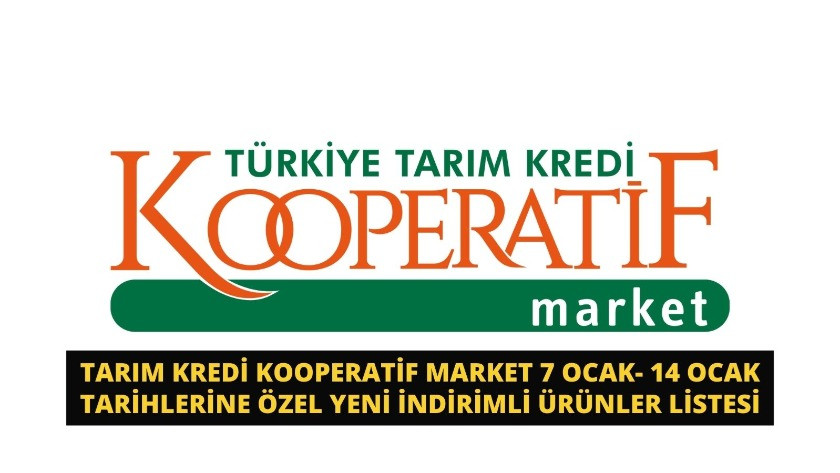 Tarım Kredi Kooperatif Market 7 Ocak 14 Ocak indirimli ürünler listesi