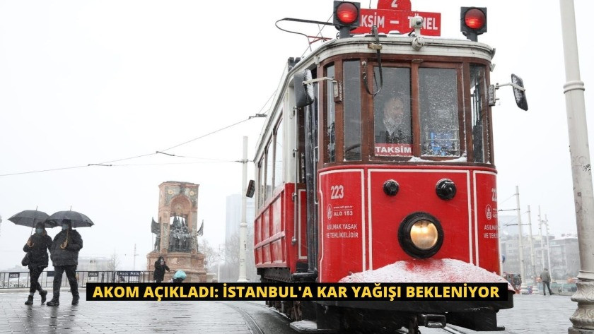 AKOM açıkladı: İstanbul'a kar yağışı bekleniyor
