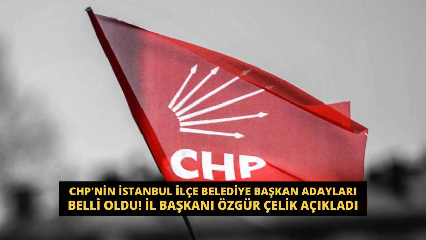 CHP'nin İstanbul ilçe belediye başkan adayları belli oldu! İl Başkanı