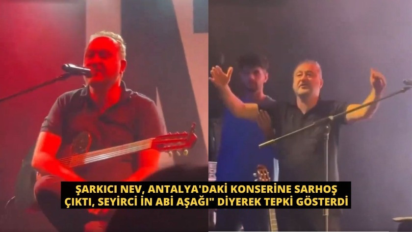 Antalya'daki konserine sarhoş çıkına Şarkıcı Nev'e  seyirciden tepki!