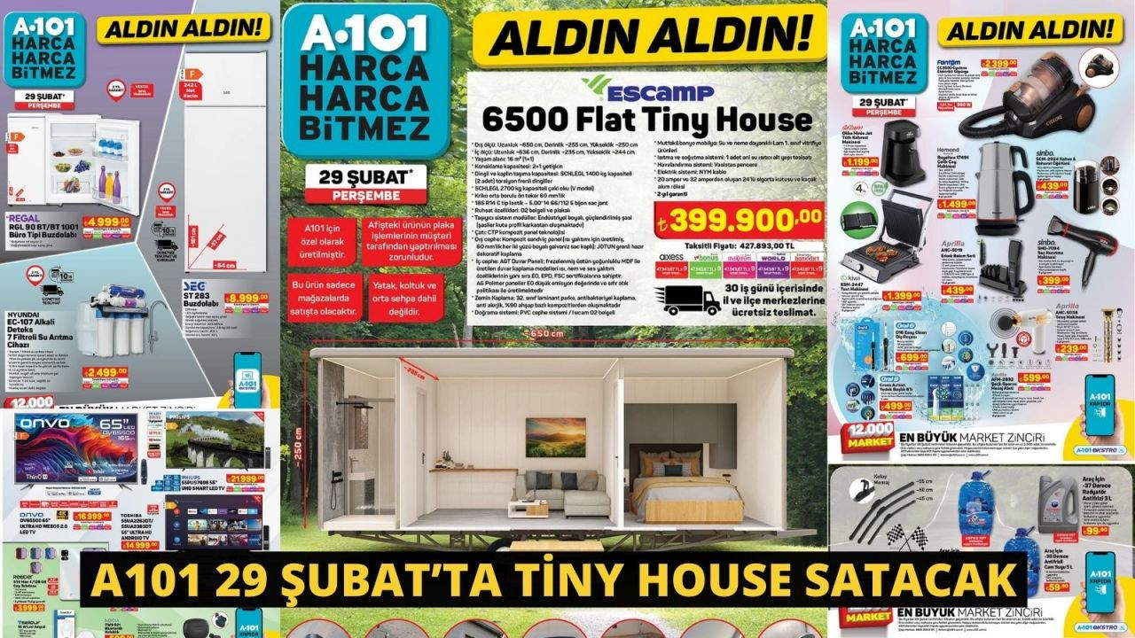 A101 29 Şubat’ta Tiny House Satacak - Sayfa 1