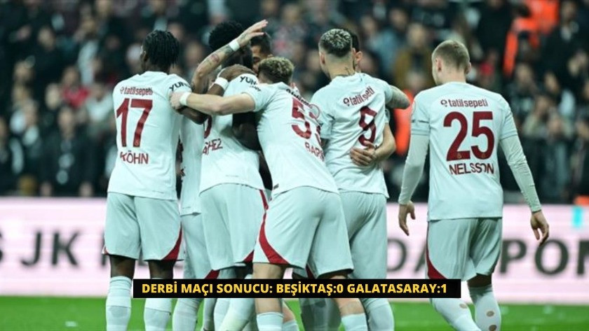 Derbi maçı sonucu: Beşiktaş:0 Galatasaray:1