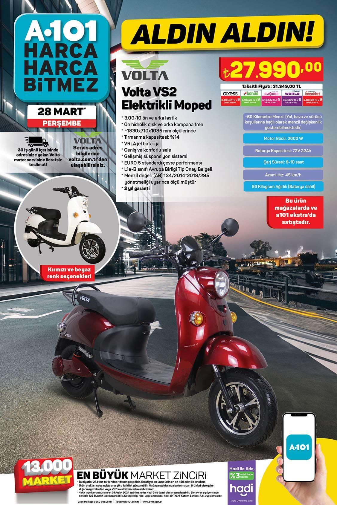 28 Mart’ta Elektrikli Moped Fırsatı A101’lerde! - Sayfa 2
