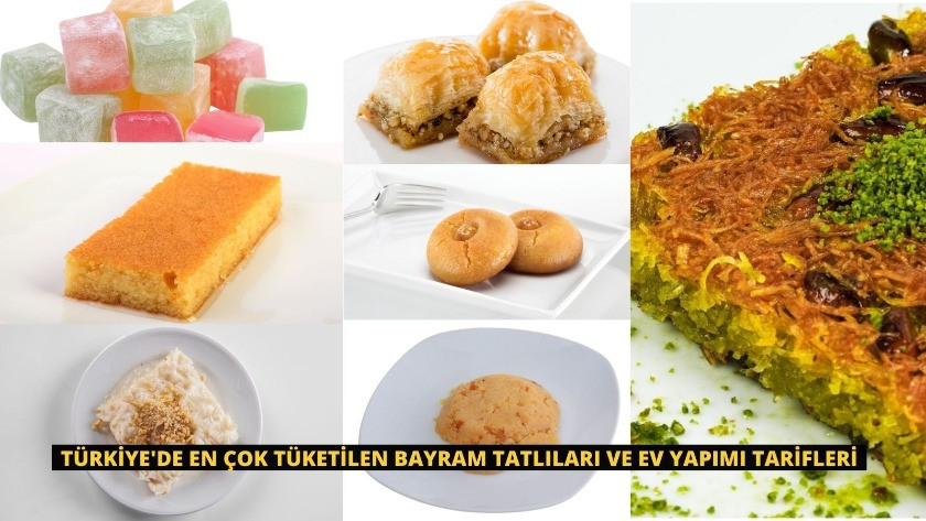 Türkiye'de en çok tüketilen bayram tatlıları ve ev yapımı tarifleri