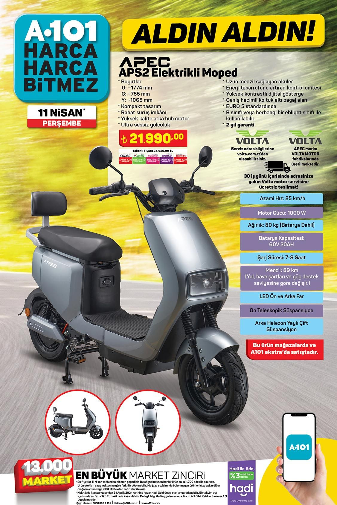 Elektrikli Moped Fırsatı 11 Nisan’da A101’lerde - Sayfa 3
