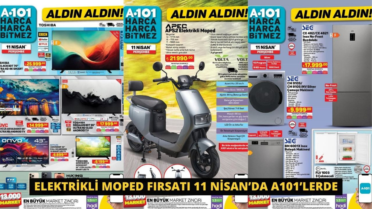 Elektrikli Moped Fırsatı 11 Nisan’da A101’lerde - Sayfa 1